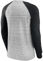 Cincinnati Bengals Grey ICONIC STREAKY RAGLAN Long Sleeve Fashion T Shirt