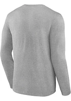 Kansas City Chiefs Grey PRIMARY LOGO Long Sleeve T Shirt