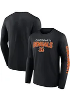 Cincinnati Bengals Black GO THE DISTANCE Long Sleeve T Shirt