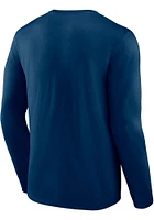 Chicago Bears Navy Blue GO THE DISTANCE Long Sleeve T Shirt