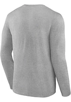 Philadelphia Eagles Grey PRIMARY LOGO Long Sleeve T Shirt