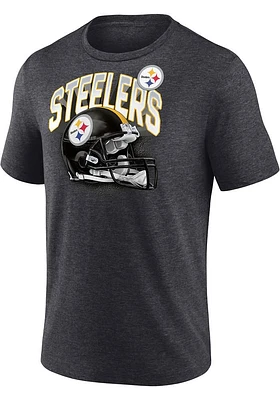 Pittsburgh Steelers Charcoal END AROUND Short Sleeve Fashion T Shirt