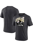 Pittsburgh Steelers Charcoal END AROUND Short Sleeve Fashion T Shirt