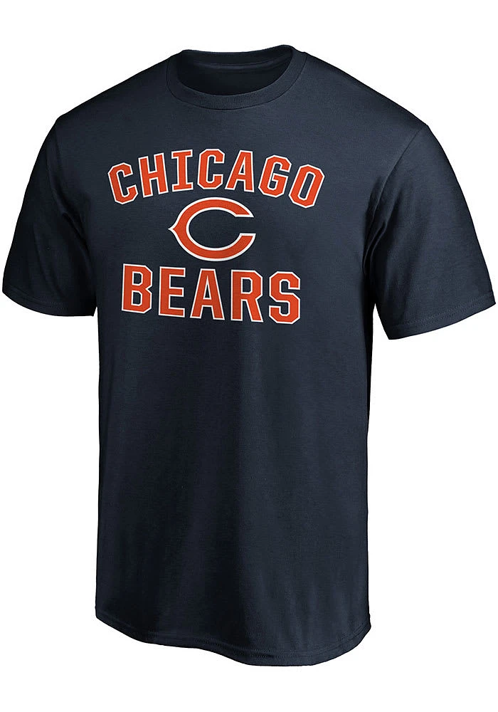 Chicago Bears Navy Blue VICTORY ARCH Short Sleeve T Shirt