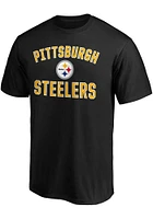 Pittsburgh Steelers Black VICTORY ARCH Short Sleeve T Shirt