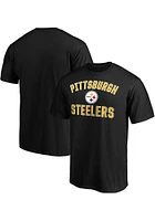 Pittsburgh Steelers Black VICTORY ARCH Short Sleeve T Shirt