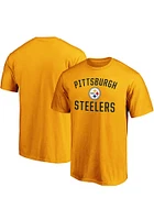 Pittsburgh Steelers Gold VICTORY ARCH Short Sleeve T Shirt