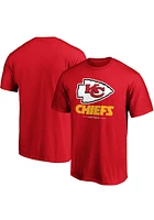 Kansas City Chiefs Red LOCKUP Short Sleeve T Shirt