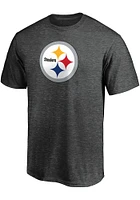 Pittsburgh Steelers Charcoal PRIMARY LOGO Short Sleeve T Shirt