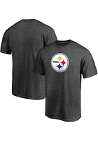 Pittsburgh Steelers Charcoal PRIMARY LOGO Short Sleeve T Shirt