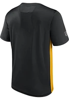 Pittsburgh Penguins Black Rink Tech Short Sleeve T Shirt