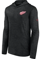 Detroit Red Wings Mens Black Rink Hood