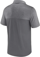 Notre Dame Fighting Irish Mens Grey Streaky Short Sleeve Polo