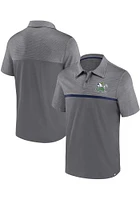 Notre Dame Fighting Irish Mens Grey Streaky Short Sleeve Polo