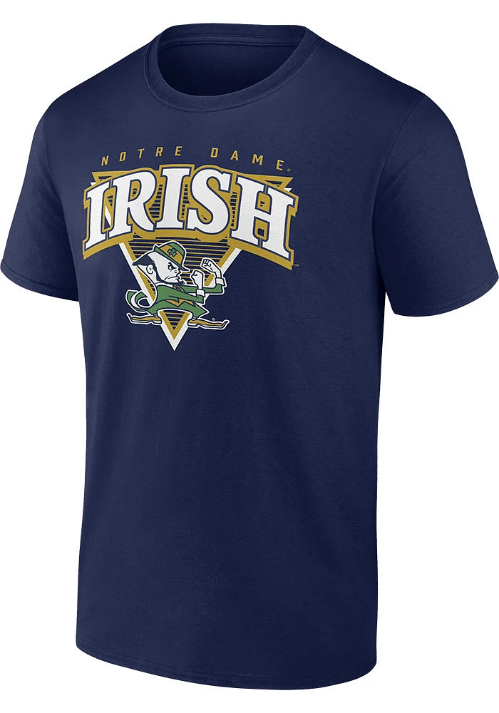 Notre Dame Fighting Irish Navy Blue Modern Short Sleeve T Shirt
