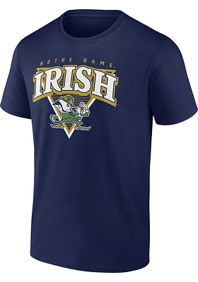 Notre Dame Fighting Irish Navy Blue Modern Short Sleeve T Shirt