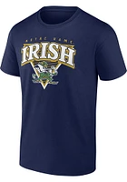 Notre Dame Fighting Irish Navy Blue Modern Short Sleeve T Shirt