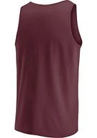 Texas A&M Aggies Mens Maroon Biblend Short Sleeve Tank Top