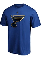 Jordan Kyrou St Louis Blues Blue Authentic Stack Short Sleeve Player T Shirt