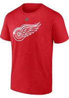 Lucas Raymond Detroit Red Wings Authentic Stack Short Sleeve Player T Shirt