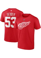 Detroit Red Wings Authentic Stack Short Sleeve Player T Shirt