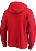 Chicago Blackhawks Mens Red Team Logo Long Sleeve Hoodie