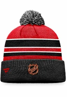 Chicago Blackhawks Black 2022 Auth Pro Special Edition Cuff Mens Knit Hat