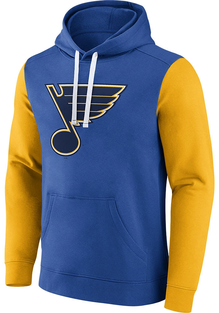 St Louis Blues Mens Blue Cotton Long Sleeve Hoodie