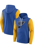 St Louis Blues Mens Blue Cotton Long Sleeve Hoodie
