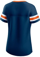 Chicago Bears Womens Iconic Fashion Football Jersey - Navy Blue