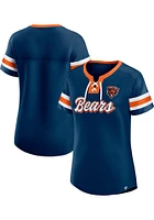 Chicago Bears Womens Iconic Fashion Football Jersey - Navy Blue