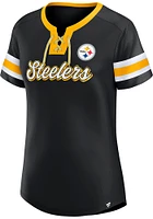 Pittsburgh Steelers Womens Iconic Fashion Football Jersey - Black