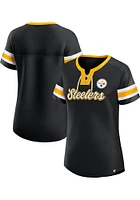 Pittsburgh Steelers Womens Iconic Fashion Football Jersey - Black
