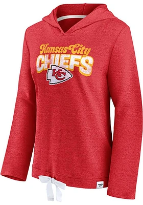 Kansas City Chiefs Womens Red First Team Hooded Sweatshirt