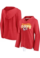 Kansas City Chiefs Womens Red First Team Hooded Sweatshirt