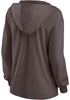 Cleveland Browns Womens Brown Iconic Hooded Sweatshirt