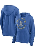 St Louis Blues Womens Blue Authentic Pro Hooded Sweatshirt