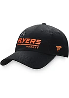Philadelphia Flyers Authentic Pro LR Unstructured Adjustable Hat - Black