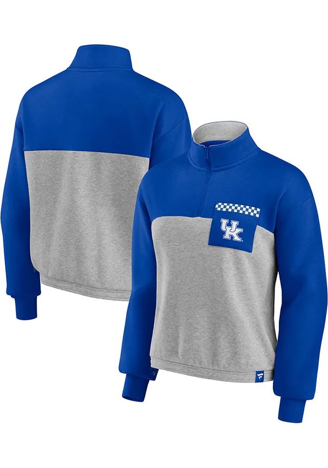 Kentucky Wildcats Womens Blue Iconic Qtr Zip