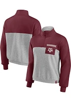 Texas A&M Aggies Womens Maroon Iconic Qtr Zip
