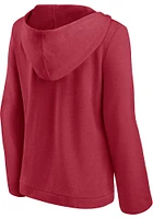Oklahoma Sooners Womens Cardinal Cinch Waist Hooded Sweatshirt