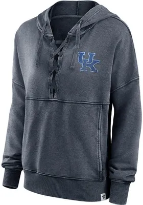 Kentucky Wildcats Womens Lace Up Hooded Sweatshirt