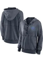 Kentucky Wildcats Womens Grey Lace Up Hooded Sweatshirt