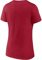 Oklahoma Sooners Womens Cardinal Primary Logo Short Sleeve T-Shirt