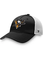 Pittsburgh Penguins Black Exclusive Structured Meshback Womens Adjustable Hat