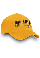 St Louis Blues Authentic Pro Fundamental Adjustable Hat - Gold