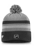 St Louis Blues Grey Authentic Pro Second Season Cuffed Pom Mens Knit Hat