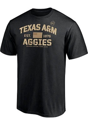 Texas A&M Aggies Black OHT Boot Camp Short Sleeve T Shirt