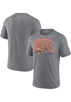 Cincinnati Bengals Grey Fundamental Divided Warp Short Sleeve Fashion T Shirt