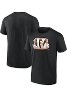 Cincinnati Bengals Black Fundamental Chrome Dimension Short Sleeve T Shirt